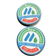 2 MountainFLOW Eco-wax Warm 25 to 40f Plant Based Biodegradable 2 0z tin New