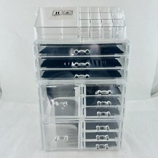 Large Cosmetic Makeup Organizer Jewelry Drawer Storage Box Acrylic Display Case