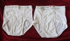 Vintage 90's HANES Boys Underwear Briefs 2 Pair Size 10 New Made in USA