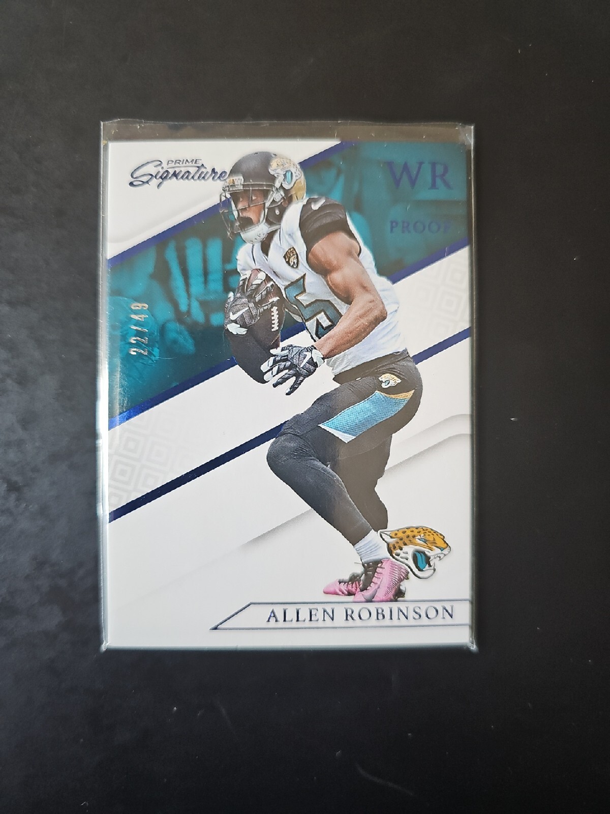 2016 Prime Signatures Prime Proof Blue Football Card #33 Allen Robinson /49