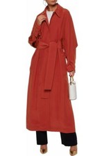 Nwt Roksanda Crepe De Chine Tan Trench Coat Made In Italy £2295 Szm / Uk14-16
