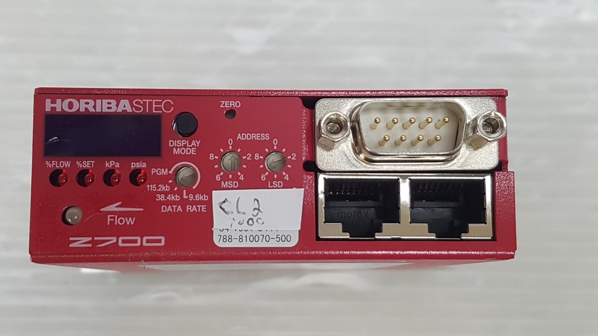 HORIBA Z700, SEC-Z719MGX DIGITAL MASS FLOW MODULE, N2 HORIBA Z700, SEC-Z719MGX DIGITAL MASS FLOW MODULE, N2