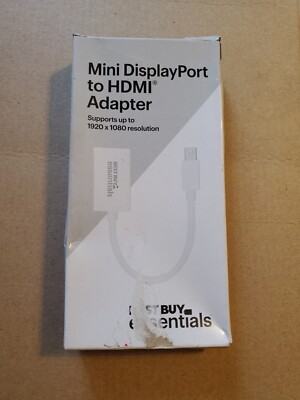 Best Buy essentials- Mini DisplayPort to HDMI Adapter White