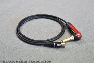 Adapterkabel 4-pol Mini-XLR - Winkel-Klinke SilentPLUG | 1m | Shure, Line 6, AKG