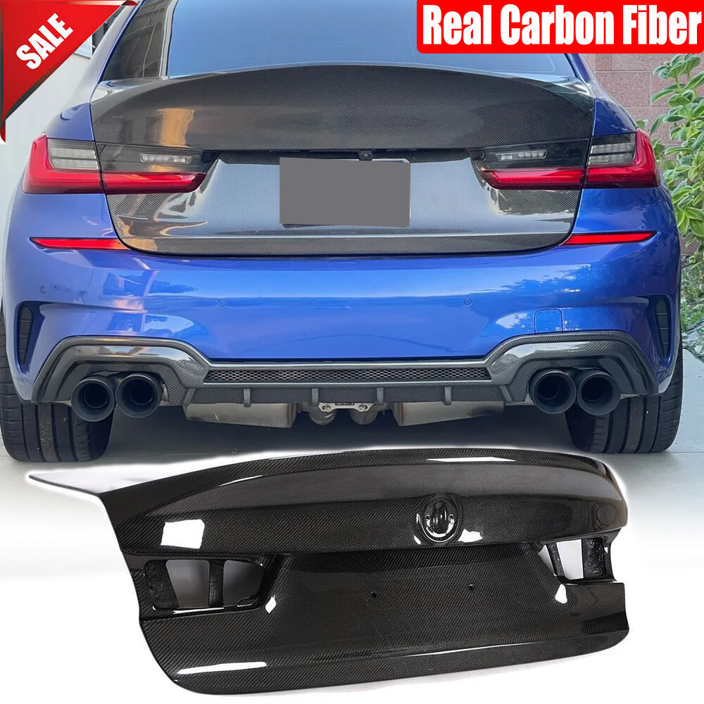 For BMW G20 320i 330i M340i M3 G80 2019UP Real Carbon Rear Trunk
