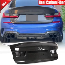 For BMW G20 320i 330i M340i M3 G80 2019UP Real Carbon Rear Trunk Lid Cover Trim