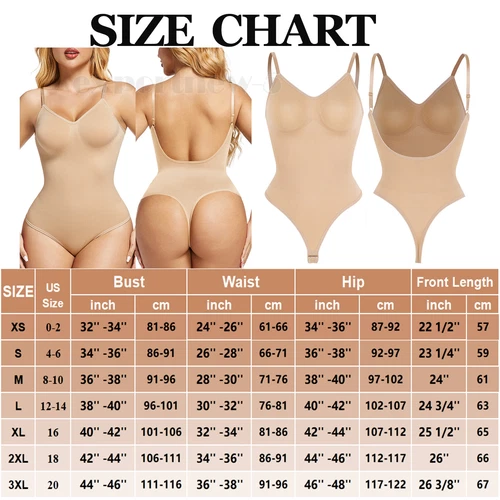 Body para mujer espalda baja control abdomen sin costuras espalda sin espalda modelador calzoncillos top - Imagen 35 de 44