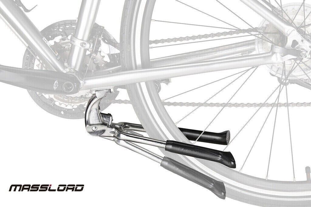 Cavalletto Bici Doppia Gamba MASSLOAD CL-KA54 - Regolabile Per Ruote 24-28 Pollici, Alluminio - Foto 4