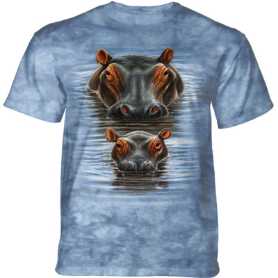 The Mountain Erwachsenen T-Shirt ''Two Hippos''