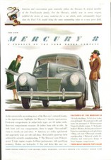 As the camera tells an exciting story The New Mercury 8 ad 1939