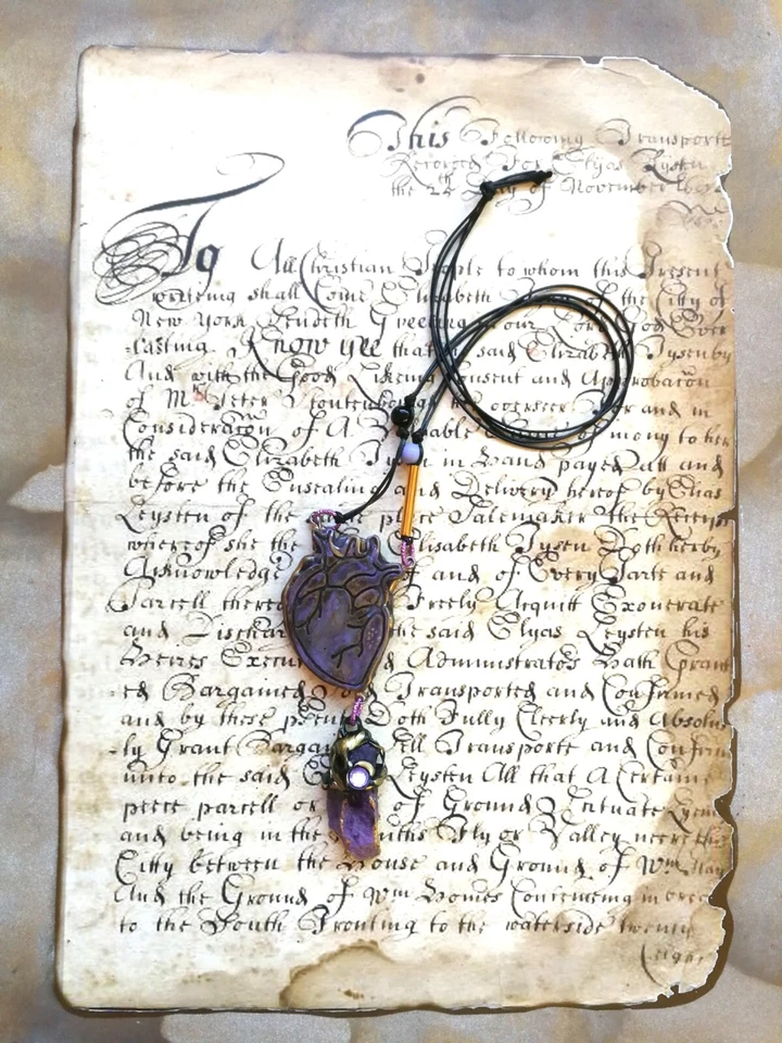 Collar Mujer Joyería de Lujo Anatómico Corazón Colgante Dije Piedra Cruda Babero Sin Cortar Foto 4 de 4