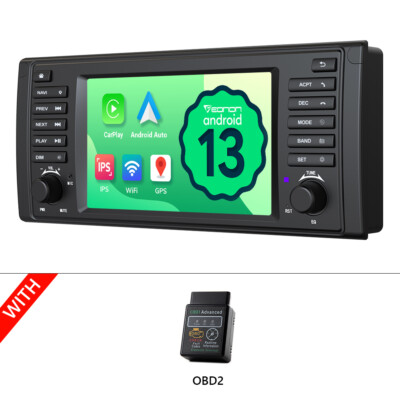 OBD+Eonon 7'' Android 13 Car GPS Stereo Radio RDS FM For BMW E39 M5 Apple CarPlay
