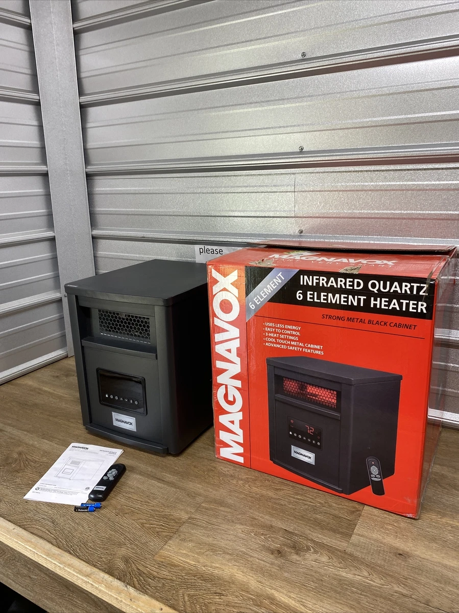 Magnavox MG6STEEL Electric Tower Infrared Heater 6 Elements W/ Remote u0026amp;  Box Test | eBay