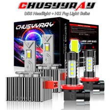 4pcs D5sh11h8 Led Headlights Replace Hid Xenon Bulbs Super Bright Lamps 6000k