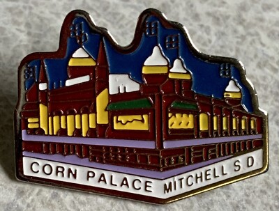CORN PALACE Mitchell South Dakota Souvenir Lapel Hat Pin [N]
