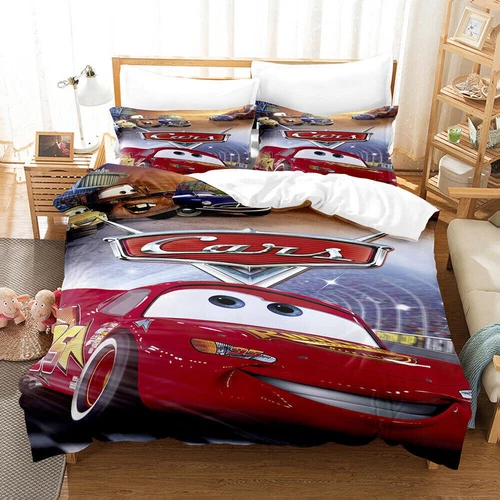 Cars Lightning McQueen Quilt Duvet Cover Pillowcase Bedding Set Single Double UK - Picture 6 of 12