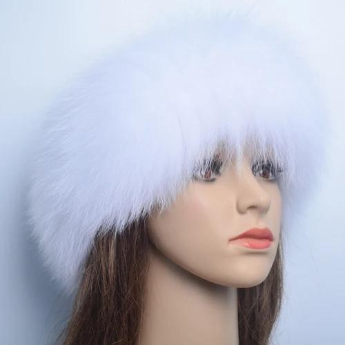 Real Fox Fur Scarf Headband Women Warm Soft Knit Good Elastic Real Fox - Bild 29 von 73