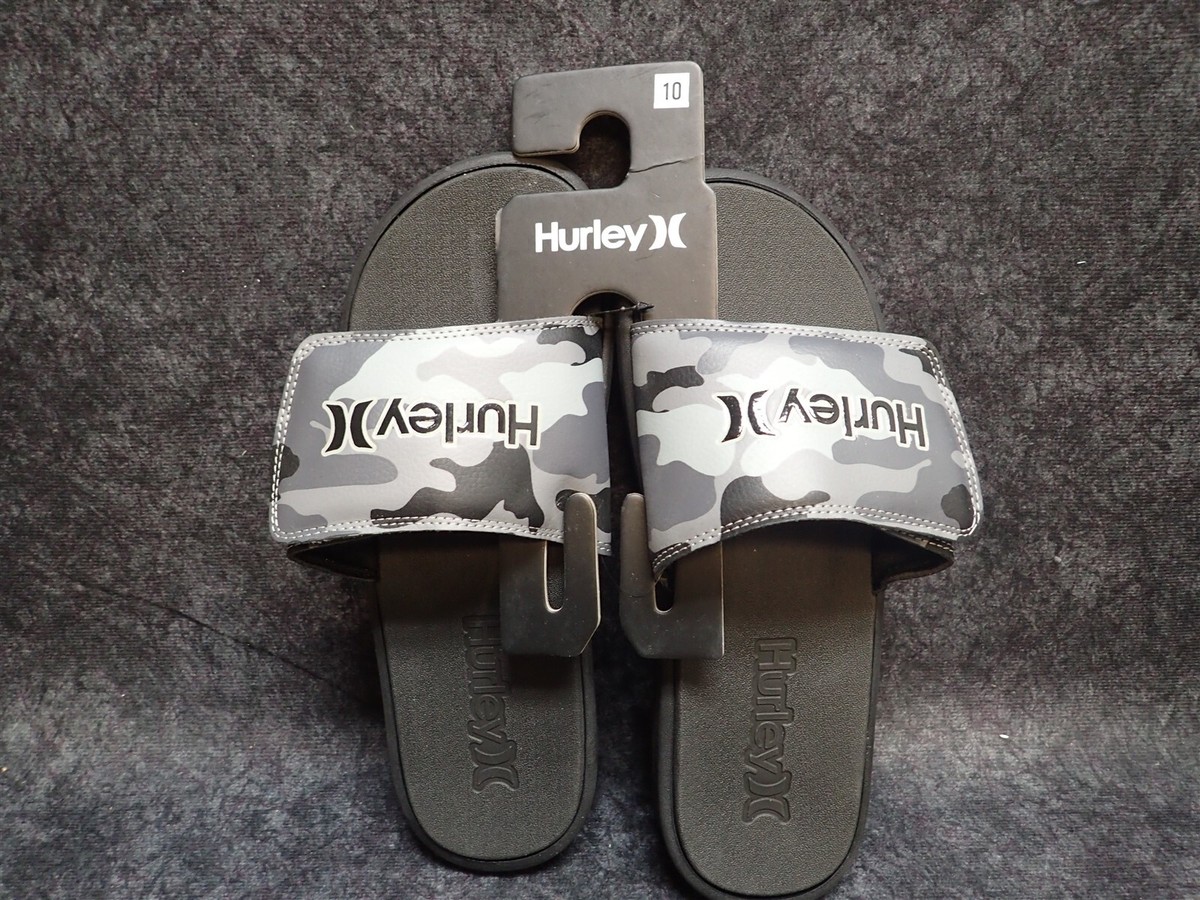 Hurley Slide Sandal Multicolored Camouflage Neon Black Size 13 NEW Amazon.com | Hurley M Camo Sandals, Men main image 3