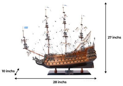 Soleil Royal Tall Ship Wooden Model 28