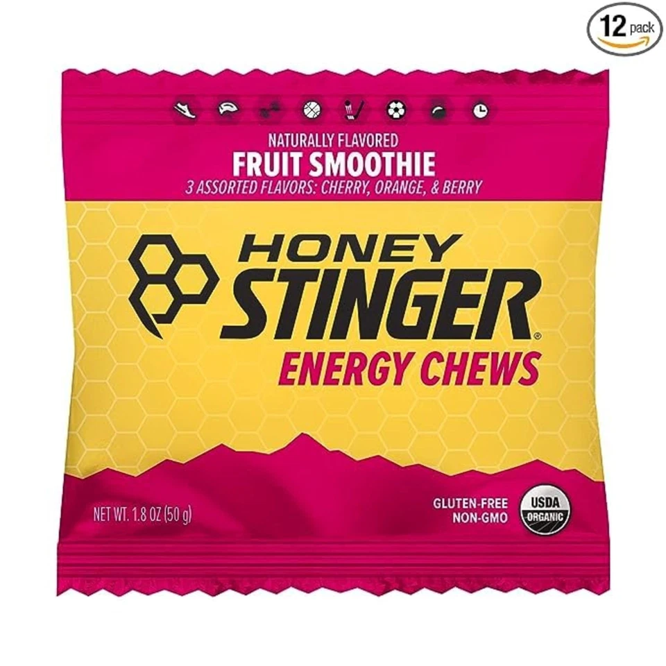 Paquete de 12 masticables suaves orgánicos Honey Stinger Energy Chews Foto 2 de 4