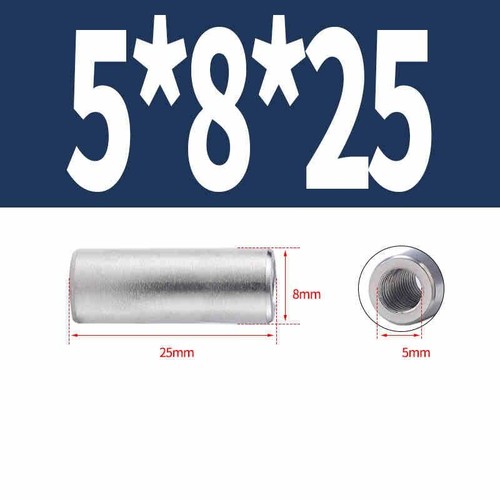 Round Studding Connector Nuts A2 Stainless Steel All Thread Rod Bar M2 M2.5-M6 - Picture 49 of 84