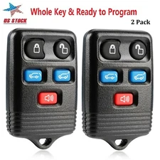 2 Remote Key Fob For 2003 2004 2005 2006 2007 2008 2009 2010 Ford Expedition