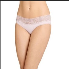 NWT Jockey Pack of 5 Sz XXL 9 Cotton Stretch Lace Bikini Pink Haze FREE Ship 
