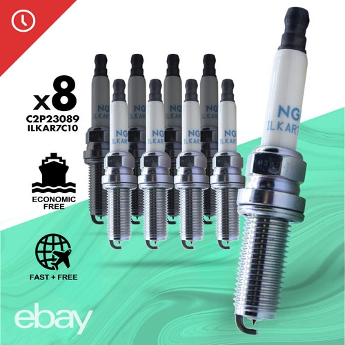 8PC New C2P23089 Spark Plug Iridium For Land Rover V8 LR4 Range Rover