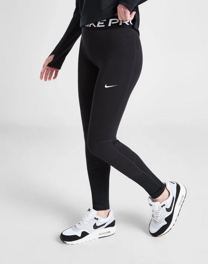 Nike Pro Girls Leggings(Black) Dri-Fit Sport Jogging Sport Junior Sizes XS to XL - Image 2 of 4