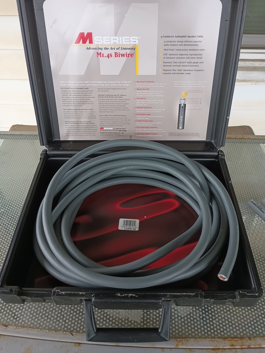 k*m様 Monster　Cable　4m ペア Monster Cable Mseries M1.4s Bi-wire Speaker Cable 22' Long Single