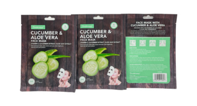 Spatherapy Cucumber & Aloe Vera Face Mask (20g/0.88oz) Lot Of 3, New