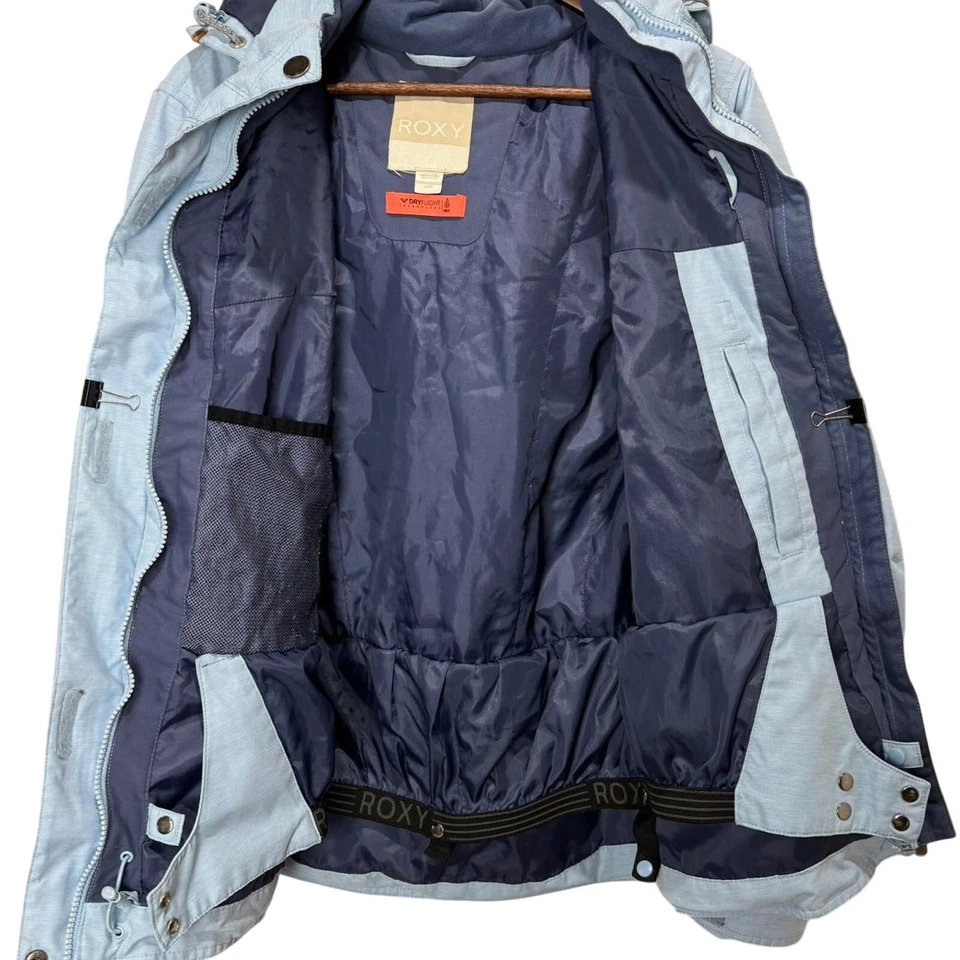 Jaqueta casaco de snowboard feminina azul ROXY inverno -Tamanho G - Imagem 3 de 4