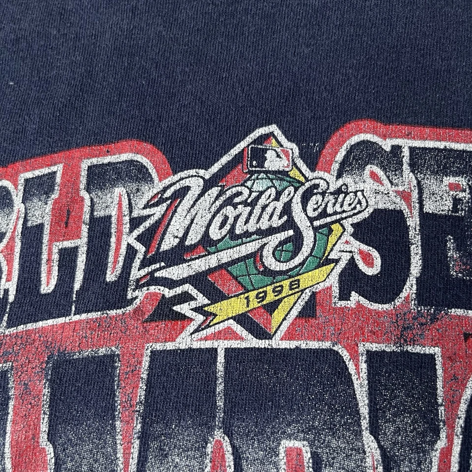 Camiseta De Colección 1998 New York Yankees Serie Mundial Anillo Para Hombres XL Años 90 Camiseta de Béisbol MLB Foto 4 de 4