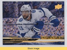 2024-25 Upper Deck Series 2 Rainbow Speckled Foil Luke Glendening #408 READ 1e7g