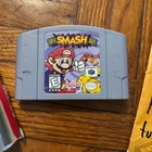 New ListingSuper Smash Bros Nintendo 64 N64 Game Cartridge Box Manual Blockbuster GG GT