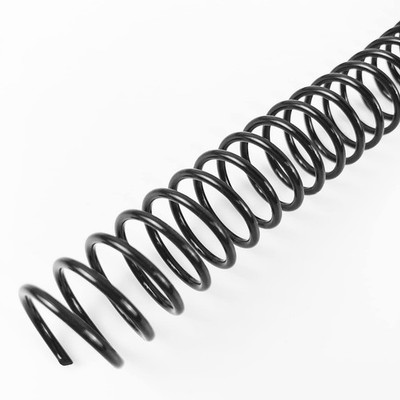 Plastic Spiral Binding Coils 16mm 50 Pack Black 140 Sheet Capacity 48 Loops
