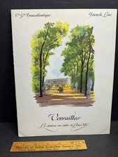 1966 Gala Menu Paquebot FRANCE, French Line, Transatlantic, Cruise, Versailles