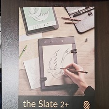 Iskn the Slate 2 Graphics Tablet Bluetooth USB with Pen, Ring, Accessories