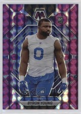 2023 Panini Mosaic Rookies Purple Mosaic Prizm 26/49 Byron Young #291 1ef4