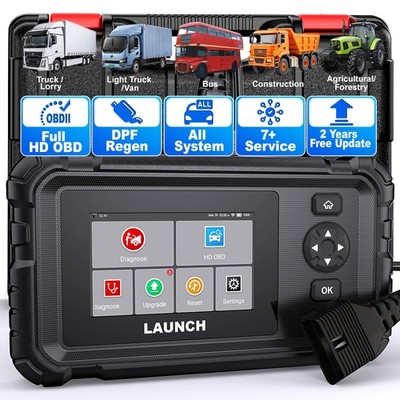 HGV Lorry/Truck Full System Diagnostic Tool Diesel OBD2 Scanner LAUNCH CRP129 HD