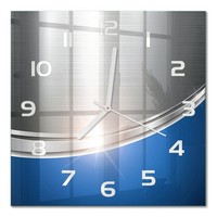 Glas-Wanduhr Aus Glas Als Glasuhr Metallabstraktion WeißE Zeiger 30X30 Cm