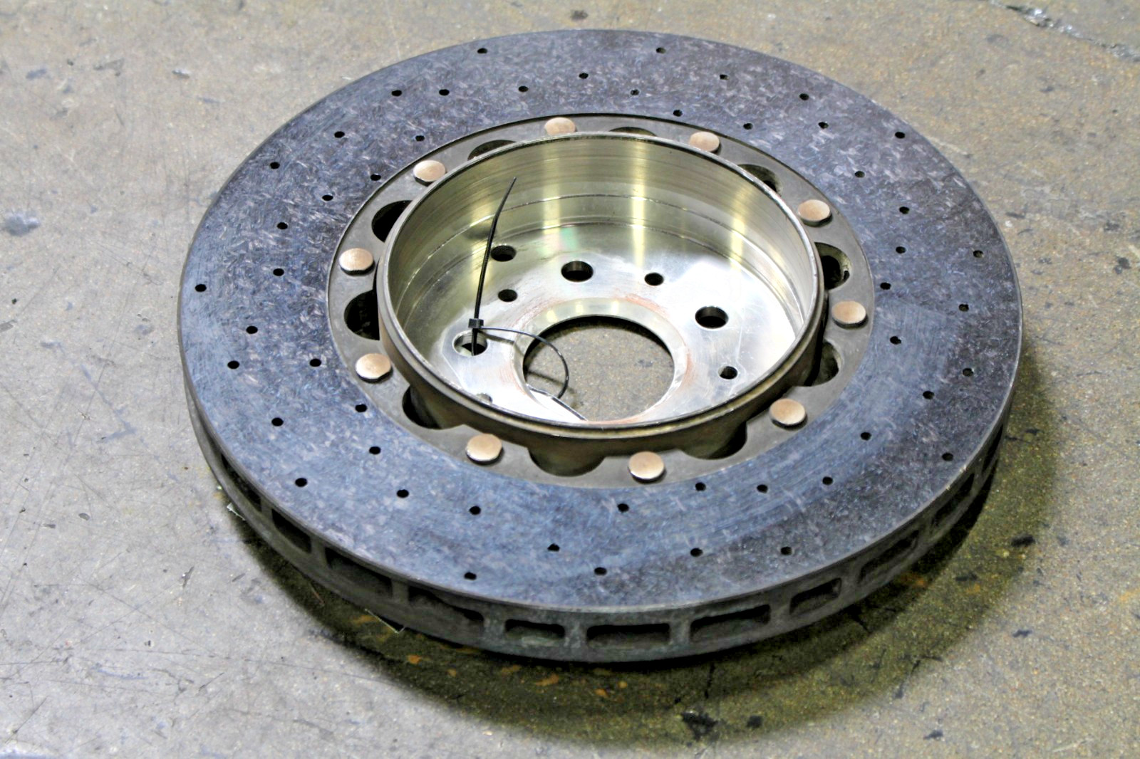 Ferrari California, 458 Italia, Rear CCM Carbon Brake Rotor, Used, P/N 304561