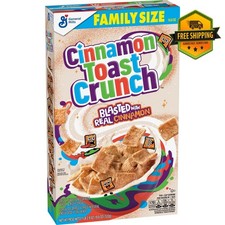 Cinnamon Toast Crunch Family Size Cereal Crispy Cinnamon Flavor 18.8 Oz