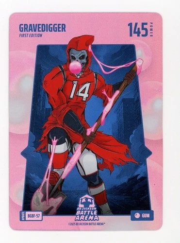 2025 Bo Jackson Battle Arena GUM Battlefoil GRAVEDIGGER - Stefon Diggs 145 power