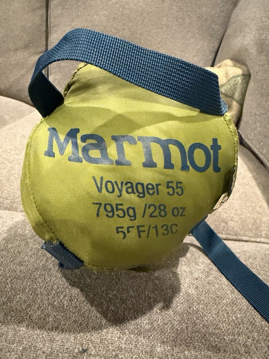 Marmot Voyager 55 Sleeping Bag with Stuff Sack Long Left Hand Open