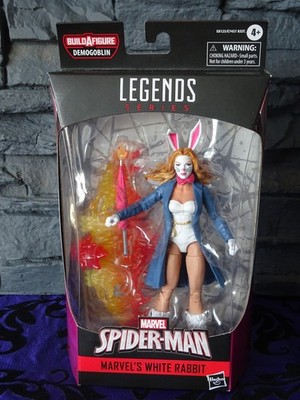 Hasbro Marvel Legends Spider-Man White Rabbit Build A Figure Demogoblin