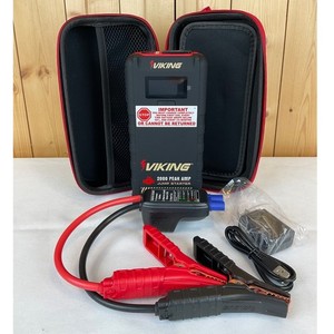 Viking 12 Volt 2000 Peak Amp Jump Starter and Power Bank - Black/Red