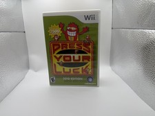 Press Your Luck 2010 Edition Nintendo Wii 2009 Complete ( Previously Owned )