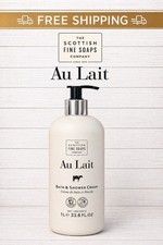 SCOTTISH FINE SOAPS COMPANY Au Lait Bath  Shower Cream - JUMBO SIZE - 33.8 Oz.