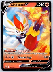 Cinderace V SWSH015 Sword & Shield Black Star Promo Holo
